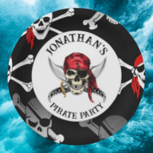 CALAVERAS DEL PARTIDO PIRATA Plato de Papel