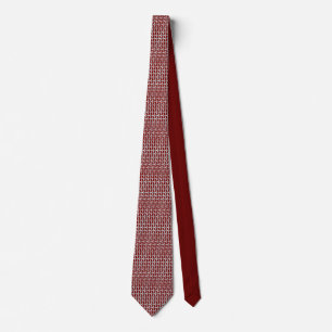 Calaveras en corbata roja