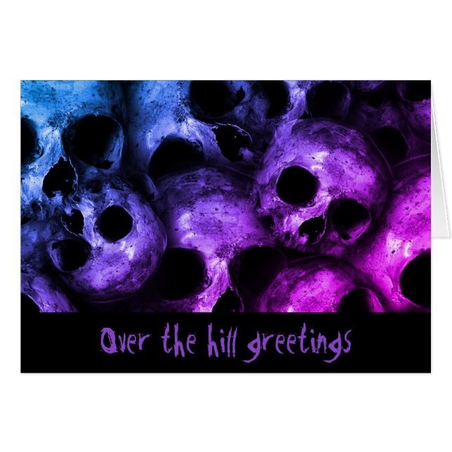 Calaveras en tarjeta de felicitación (Anverso (Horizontal))