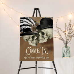 Calaveras góticas en Gorras Vintage Halloween