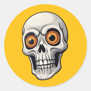 Calaveras Pegatinas de Halloween espeluznantes