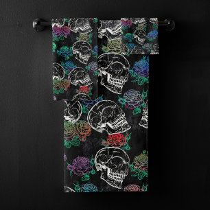 Calaveras y Rosas oscuros Funky Glam Ombre Grung