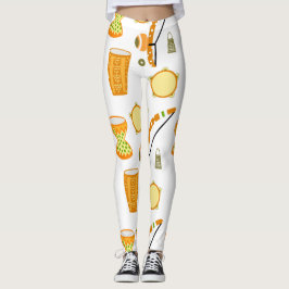 Calça legging com desenho de Capoeira