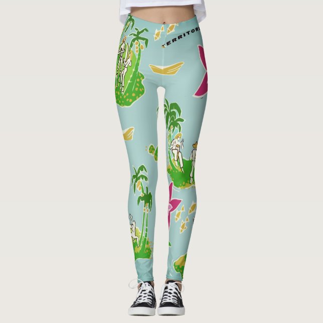 Calça legging com desenho de Capoeira (Anverso)