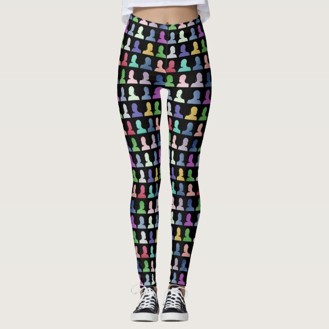 Calça legging com desenho de Capoeira (Anverso)