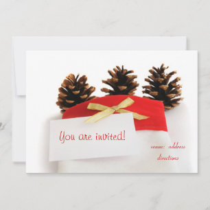 Calcetín de Navidad blanco con tarjeta blanca – po