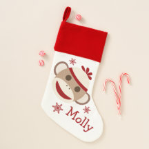 Almacenamiento personalizado del navidad del mono