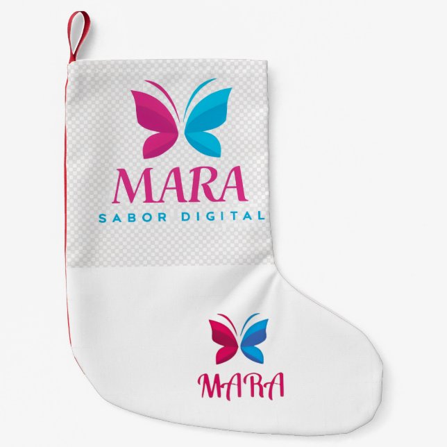 Calcetín Navideño – Decoración Clásica de Temporad (Anverso)