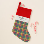 Calcetín Navideño Familia de comprobación de artán Buchanan Tartan p<br><div class="desc">Caliente, cálido y festivo, nuestros estampados personalizados en el tartán Clan Buchanan Navidades animarán cualquier chimenea. Añada su nombre personalizado a estas medias suaves y espaciosas, haciendo clic en el botón "Personalizar" de arriba y seguro que estará listo para divertirse este año. CONSEJO: Acompáñalo con tu nueva decoración interior esta...</div>