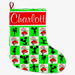 CALCETÍN NAVIDEÑO GRANDE ALMACENAMIENTO DE NAVIDADES DE CAÑA DE CANDAS DE C