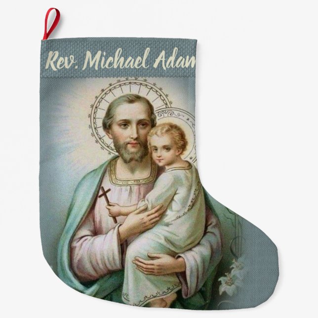 Calcetín Navideño Grande Almacenamiento personalizado del navidad del (Anverso)