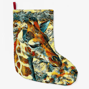 Calcetín Navideño Grande AnimalArt_Giraffe_002