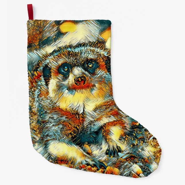 Calcetín Navideño Grande AnimalArt_Meerkat_003 (Anverso)