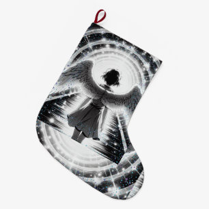 CALCETÍN NAVIDEÑO GRANDE ANIME ANGEL STOCING STYLEDBYTRREAL