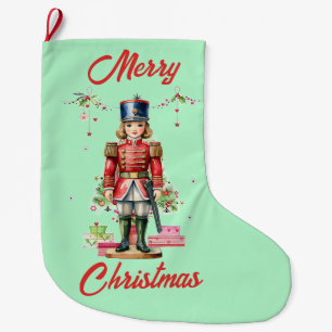 Calcetín Navideño Grande Árbol de Navidad de Juguetes Soldados