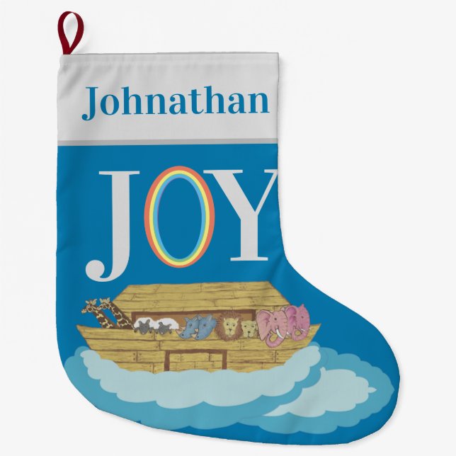 Calcetín Navideño Grande arca (Anverso)