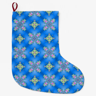 Calcetín Navideño Grande Artdeco en estilo retro