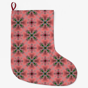 Calcetín Navideño Grande Artdeco en estilo retro