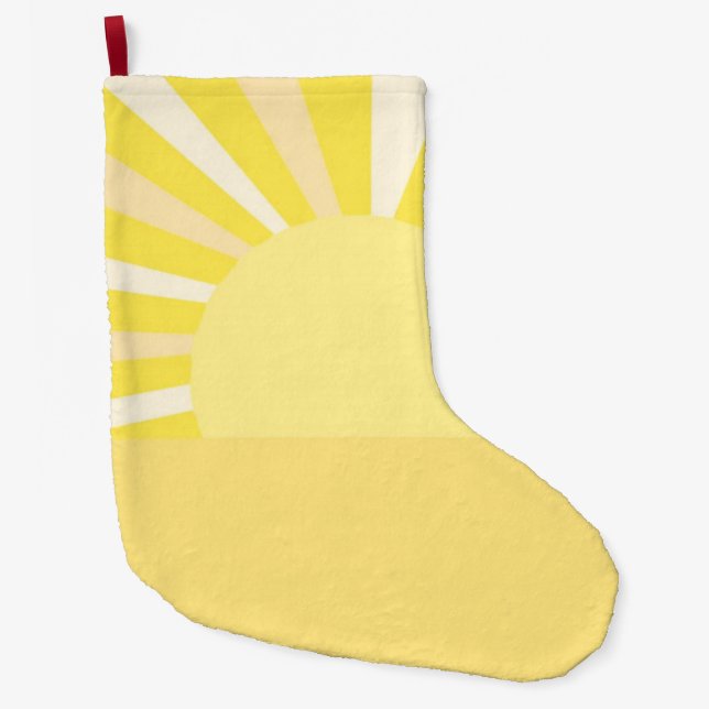 Calcetín Navideño Grande arte abstracto moderno (Anverso)