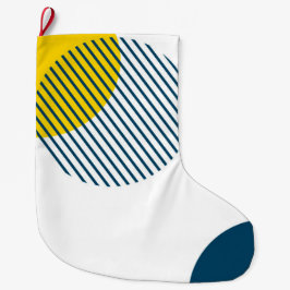 Calcetín Navideño Grande Arte abstracto urbano moderno, sencillo, mínimo y 