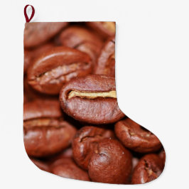 Calcetín Navideño Grande Aves de café tostadas