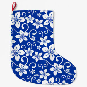 CALCETÍN NAVIDEÑO GRANDE AZUL HAWAII (AZUL REAL)