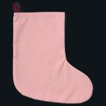 Calcetín Navideño Grande Baby Pink<br><div class="desc">Rosa bebé #F4C2C2</div>