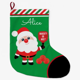 Calcetín Navideño Grande Baloncesto 🎅 Santa 