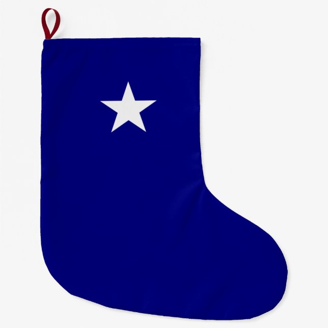 Calcetín Navideño Grande Bandera azul Bonnie (Anverso)