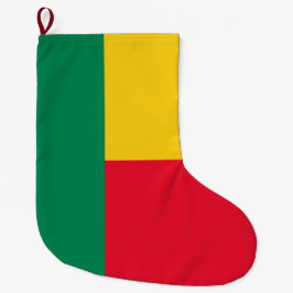 Calcetín Navideño Grande Bandera de Benin (África)