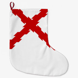 Calcetín Navideño Grande Bandera de Borgoña