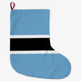 Calcetín Navideño Grande Bandera de Botsuana (Botsuana)