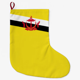Calcetín Navideño Grande Bandera de Brunei