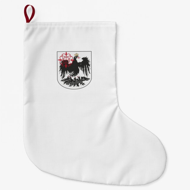 Calcetín Navideño Grande Bandera de Buenos Aires (Argentina) (Anverso)