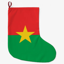 Calcetín Navideño Grande Bandera de Burkina Faso