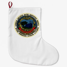 Calcetín Navideño Grande Bandera de Cambridge (Massachusetts)