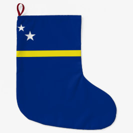 Calcetín Navideño Grande Bandera de Curazao