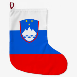 Calcetín Navideño Grande Bandera de Eslovenia