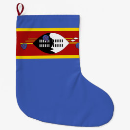 Calcetín Navideño Grande Bandera de Eswatini (Swazilandia)