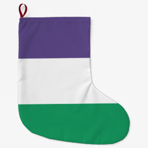 Calcetín Navideño Grande Bandera de fragmento