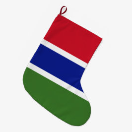 Calcetín Navideño Grande Bandera de Gambia