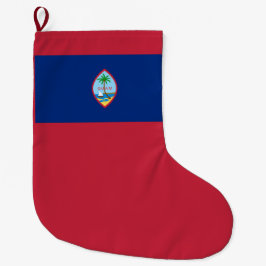 Calcetín Navideño Grande Bandera de Guam