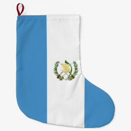 Calcetín Navideño Grande Bandera de Guatemala