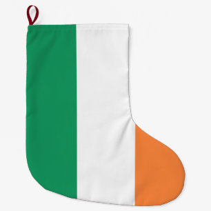 Calcetín Navideño Grande Bandera de Irlanda (República de Irlanda) (ROI) (E