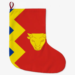 Calcetín Navideño Grande Bandera de la ciudad de Birmingham