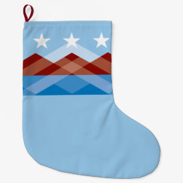 Calcetín Navideño Grande Bandera de la ciudad de Peoria (Arizona)