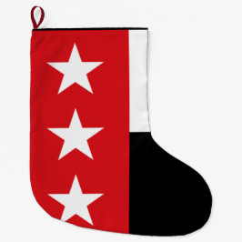 Calcetín Navideño Grande Bandera de Laredo (Texas)