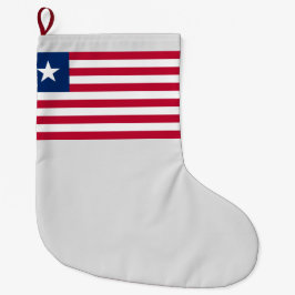 Calcetín Navideño Grande Bandera de Liberia (Liberia)