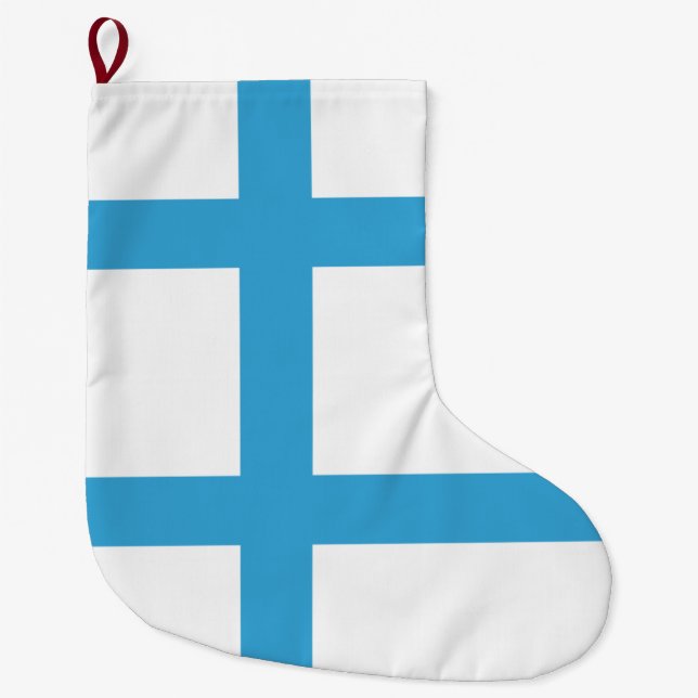 Calcetín Navideño Grande Bandera de Marsella (Francia) (Anverso)