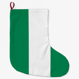 Calcetín Navideño Grande Bandera de Nigeria